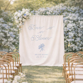 Tapiz Love Is in Bloom Blue Hydrangea Bridal Shower