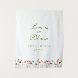 Tapiz Love Is in Bloom Wildflower Bridal Shower