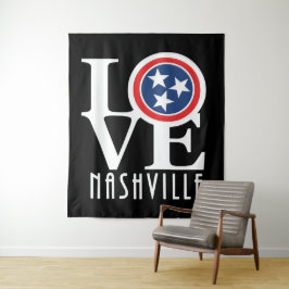 Tapiz LOVE Nashville (texto blanco)