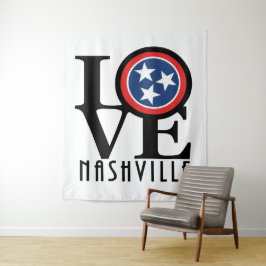 Tapiz LOVE Nashville (texto negro)