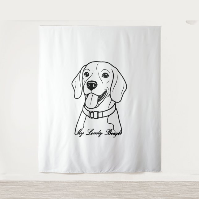 Tapiz Lovely Beagle (Anverso)