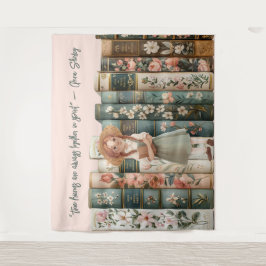 Tapiz Lover de libros | Anne de Green Gables | Libros Fl