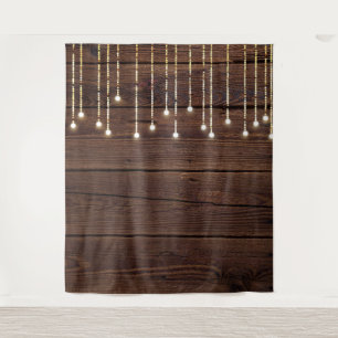 Tapiz Luces de Cuerda de Moda y Cabina de Fotos de Mader