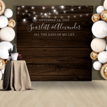 Luces de Cuerda Rústicas para Fondo de Boda