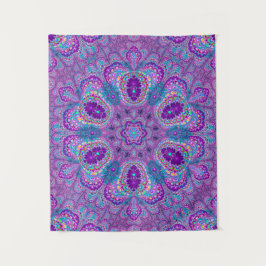 Tapiz lúcido morado Mandala