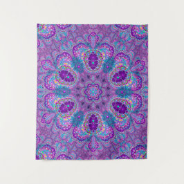 Tapiz lúcido morado Mandala