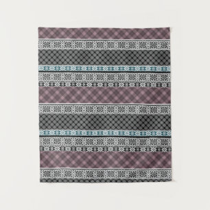 Tapiz Lugar de corte marrón blanco y negro