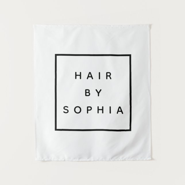 Tapiz Lujo de promoción de negocios con estilo HAIR (Anverso)