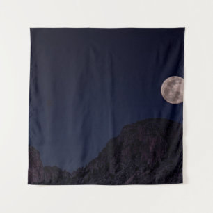 TAPIZ LUNA COMPLETA SOBRE LA MONTAÑA