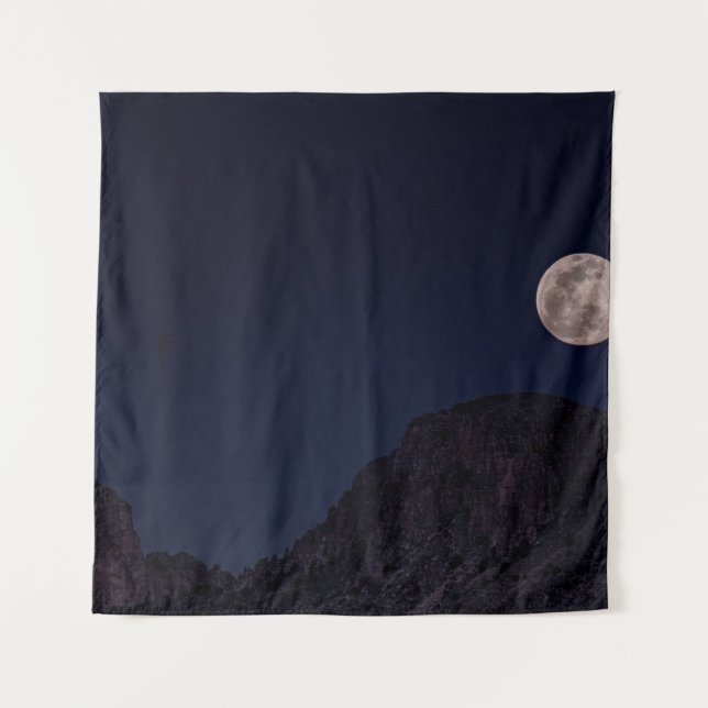 TAPIZ LUNA COMPLETA SOBRE LA MONTAÑA (Anverso)