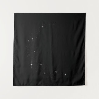 Tapiz Luna iluminada por estrellas