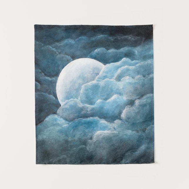 Tapiz Luna, mística, luna, luna, mágica, celeste, diosa (Anverso)