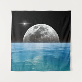 Tapiz Luna sobre el océano