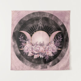 Tapiz Luna Triple - Diosa Triple - Floral suave