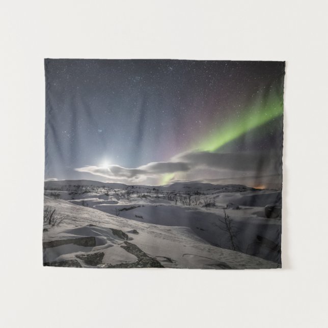 Tapiz Luz del Norte Noruega (Anverso (horizontal))