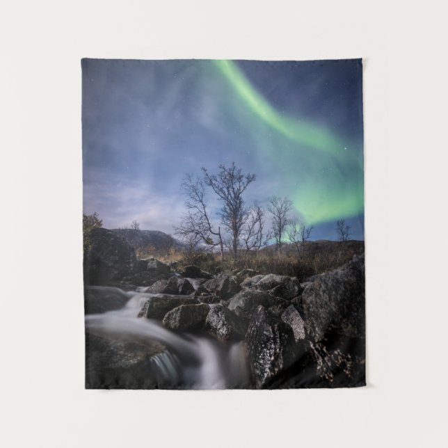 Tapiz Luz del Norte Noruega (Anverso)