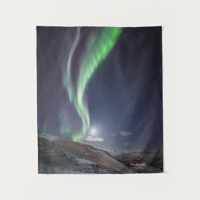 Tapiz Luz del Norte Noruega (Anverso)