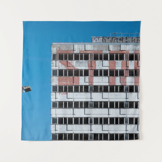 TAPIZ LUZ POSTAL GRIS Y NEGRO (Anverso)