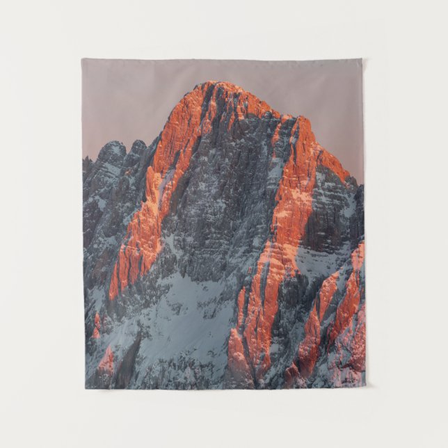 Tapiz Luz solar sobre montañas nevadas (Anverso)