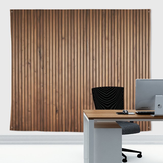 Tapiz Madera rústica delgada vertical tablón cabaña pare (Wood panels wall tapestry decor with wood grain texture for zoom meetings backdrop or home decor)