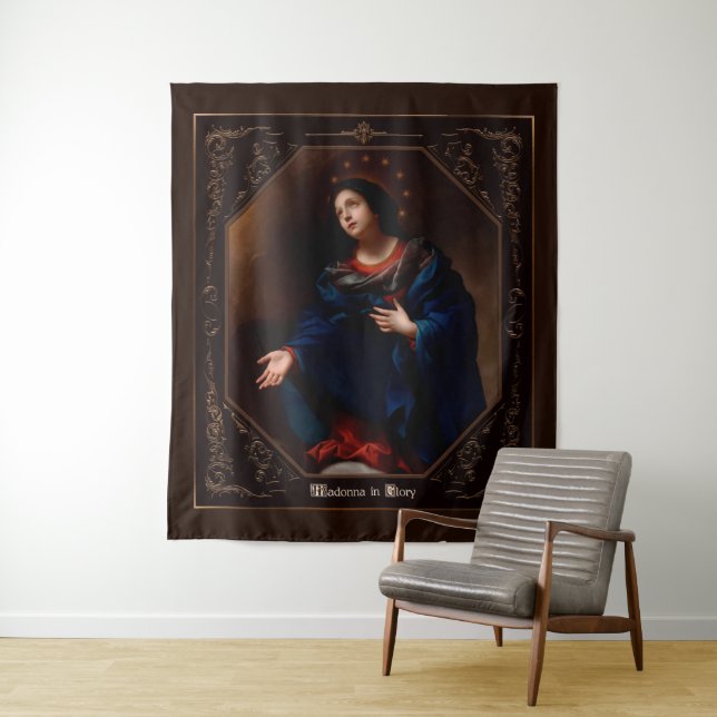 Tapiz Madonna en gloria de Carlo Dolci (In situ)