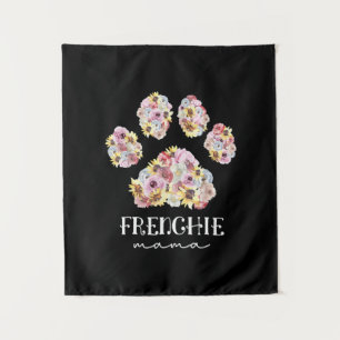 Tapiz Madre Arte Frenchie Mama Floral Paw Bulldog francé