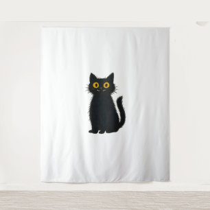 Tapiz Magia de gato negro - Halloween y arte de gatos mí