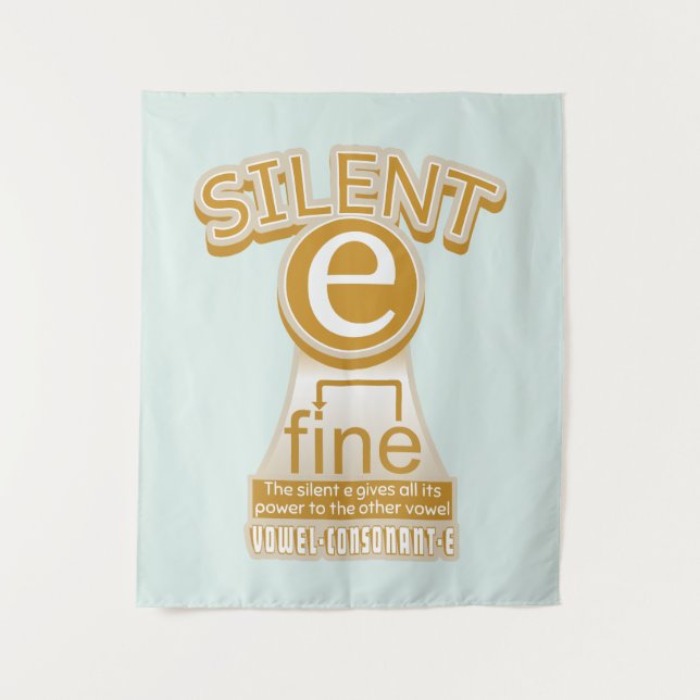 Tapiz Magia e regla PHONICS aprender inglés (Anverso)