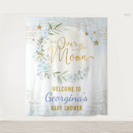 Tapiz Magia Moon Stars Blue Gold Baby Boy Bienvenida