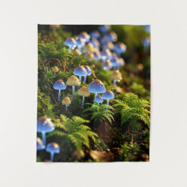 Tapiz Magical Bioluminescent Fungi - Deep Forest
