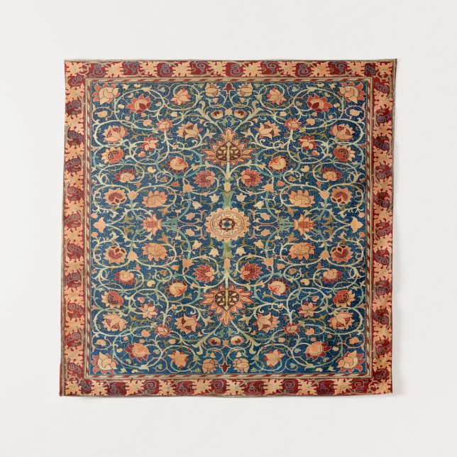 Tapiz Magical Oriental Rug Pattern in Blue and Red (Anverso)