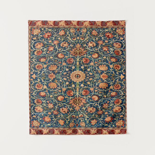 Tapiz Magical Oriental Rug Pattern in Blue and Red (Anverso)