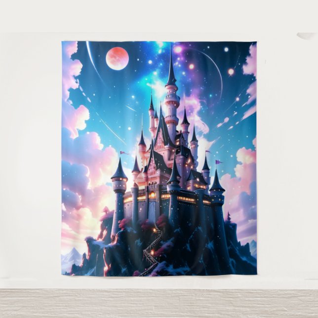 Tapiz Magnífica Fantasy Castle Wall Art (Anverso)