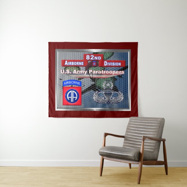 Tapiz Magnífico Master Jump Wings 82nd Airborne (In situ (horizontal))