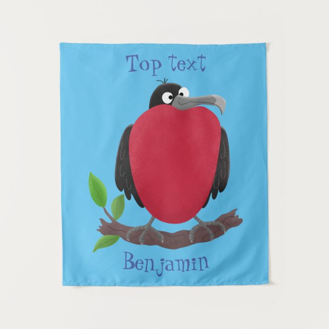 Tapiz Magnífico personalizado de pájaro fragata (Anverso)