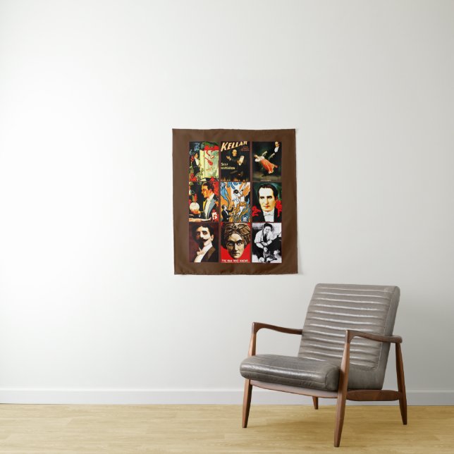 Tapiz magos ilusionistas psicólogos muestran fantasmas (In situ)