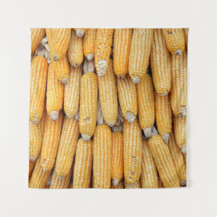 Tapiz Maíz seco que fue apilado.