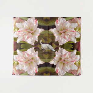 Tapiz Majestic Peacock y Amaryllis Candy Cane