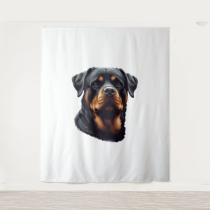 Tapiz Majestic Rottweiler Dog Art