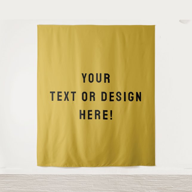 Tapiz Make It Yours – Custom Metallic Gold Tapestry (Anverso)