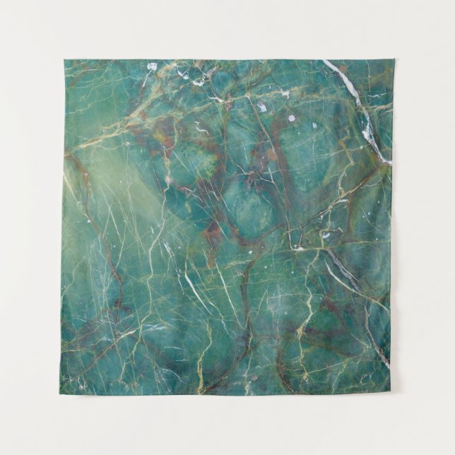 Tapiz Malachite green marble texture, detail structure o (Anverso)