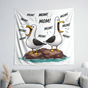 Tapiz Mamá Gaviota Divertida Personalizada