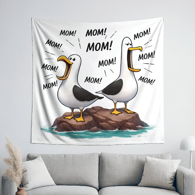 Tapiz Mamá Gaviota Divertida Personalizada (Subido por el creador)