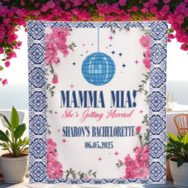 Tapiz Mamma Mia Despedida de Soltera Fondo para Fotos Re