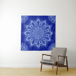 Tapiz Mandala azul elegante