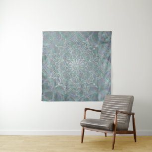 Tapiz Mandala Boho Chic con Brillo Irisado
