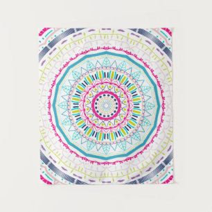Tapiz mandala colorida