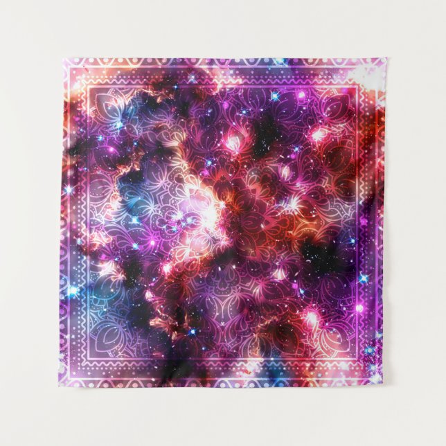 Tapiz Mandala cósmica #12 (Anverso)