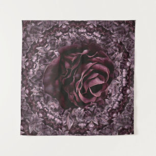 Tapiz Mandala de rosa 