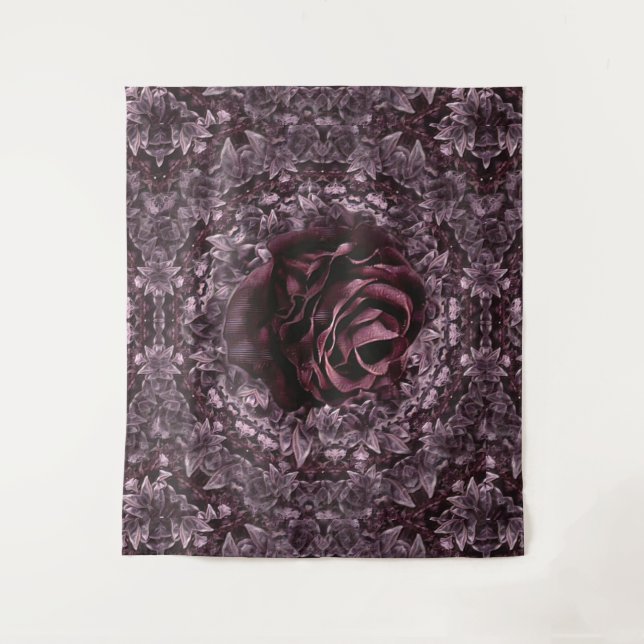 Tapiz Mandala de rosa  (Anverso)